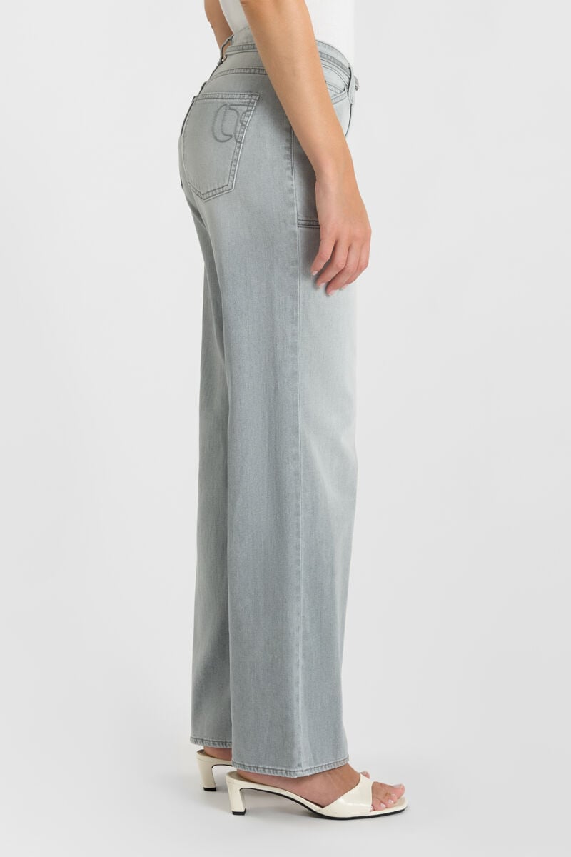 Jeans wide leg Lauryn Lumi gris N°3