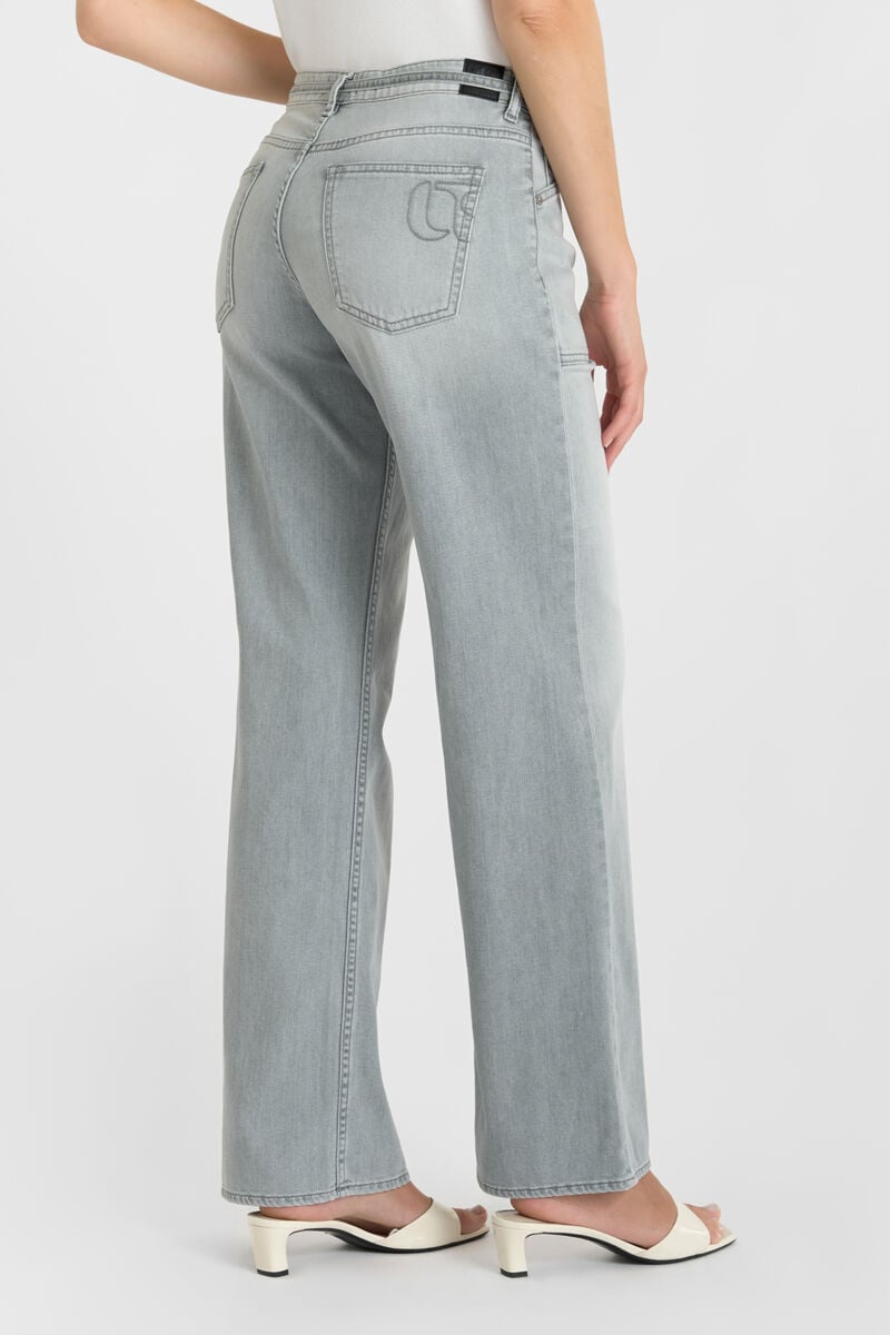 Jeans wide leg Lauryn Lumi gris N°3