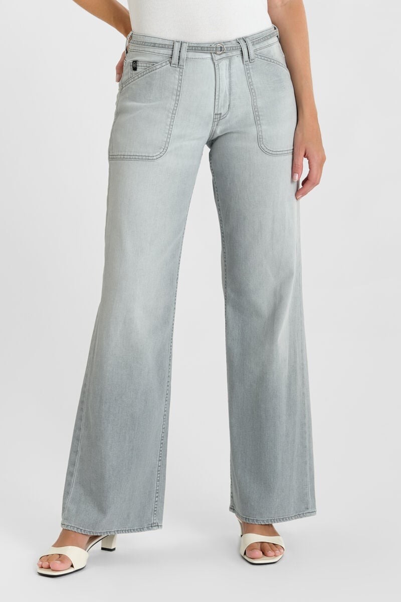 Jeans wide leg Lauryn Lumi gris N°3