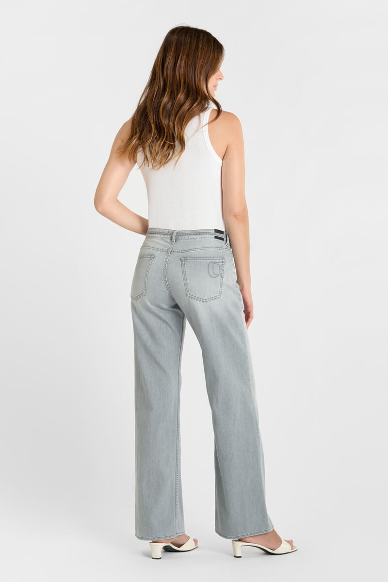Jeans wide leg Lauryn Lumi gris N°3