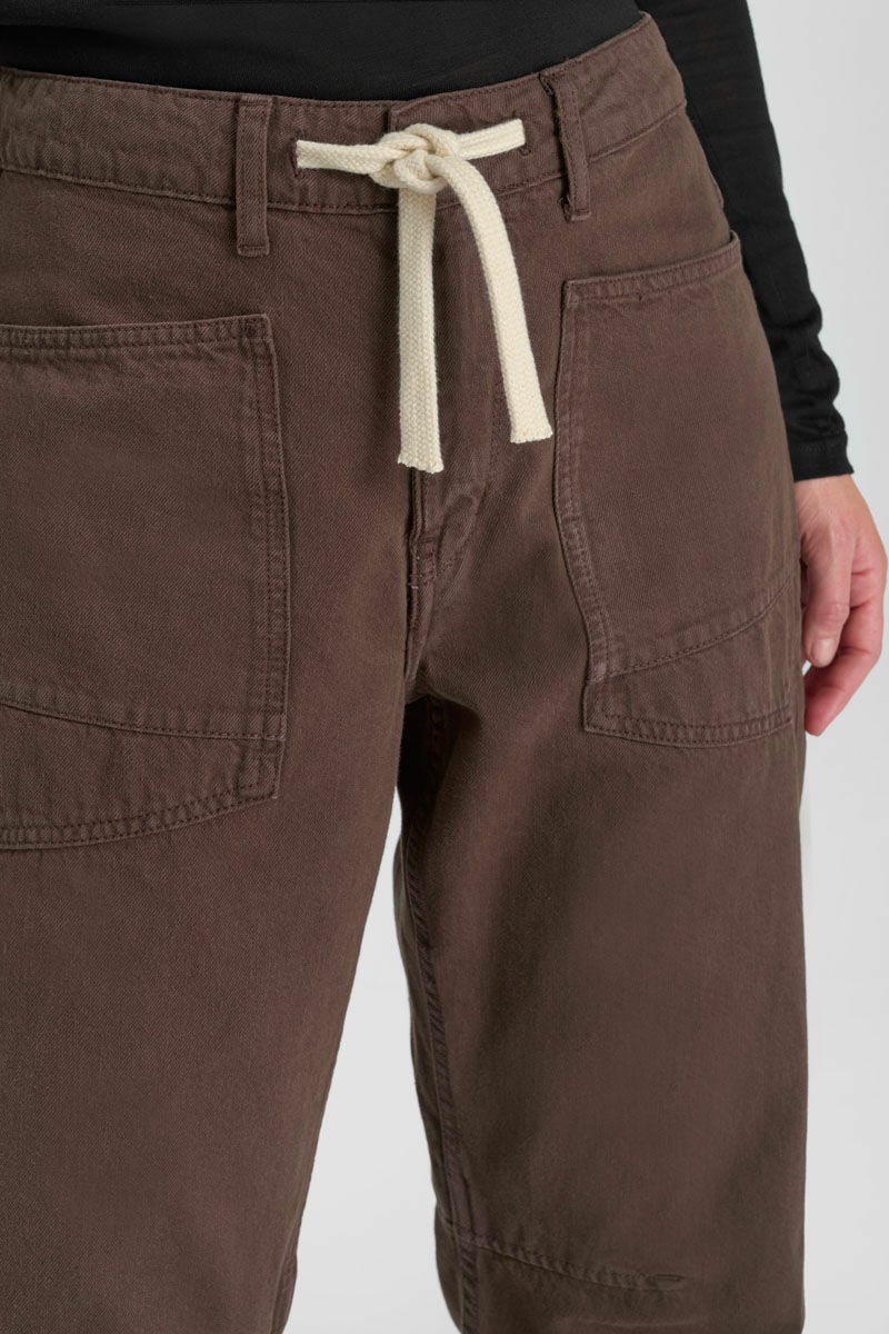 Jeans balloon Madie marron