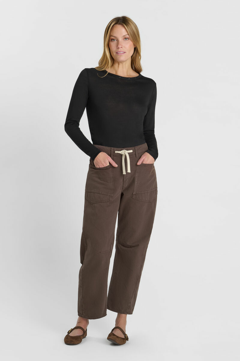 Jeans balloon Madie marron