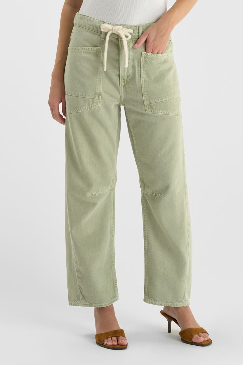 Jeans balloon Madie vert