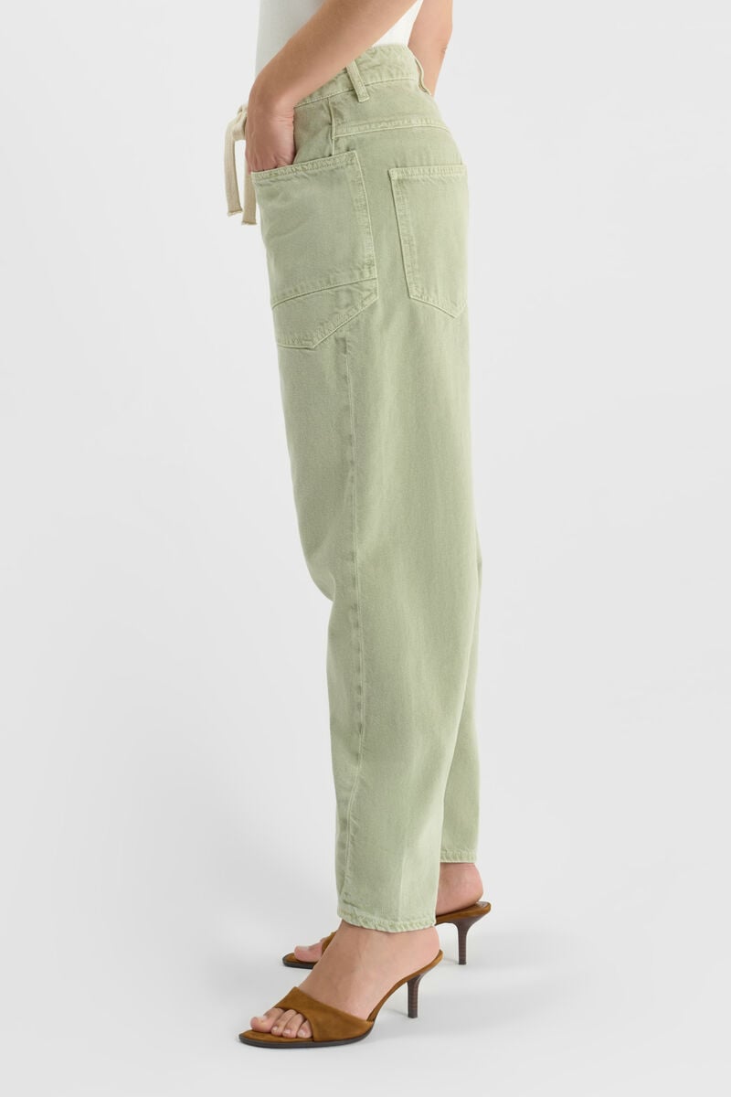 Jeans balloon Madie vert