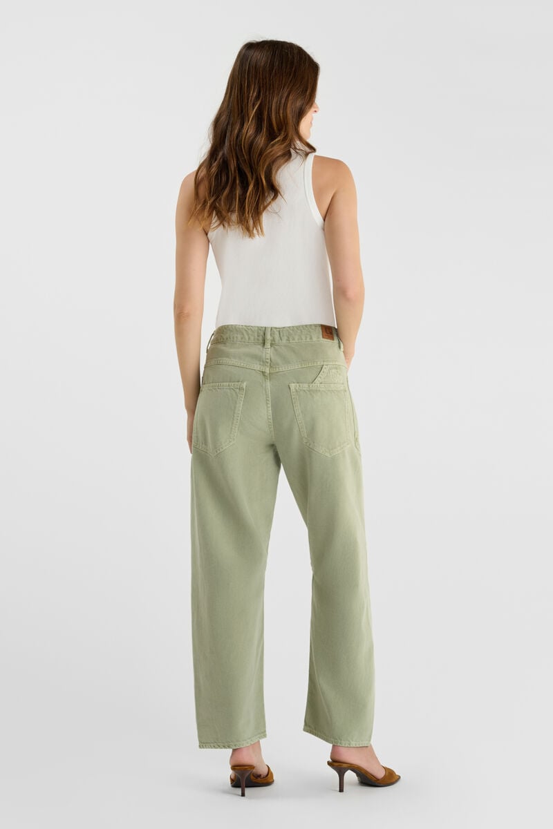 Jeans balloon Madie vert