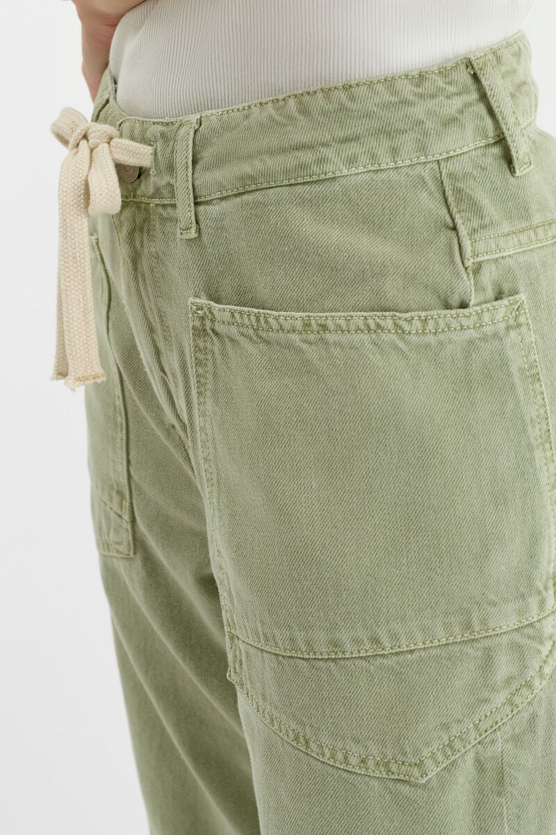 Jeans balloon Madie vert