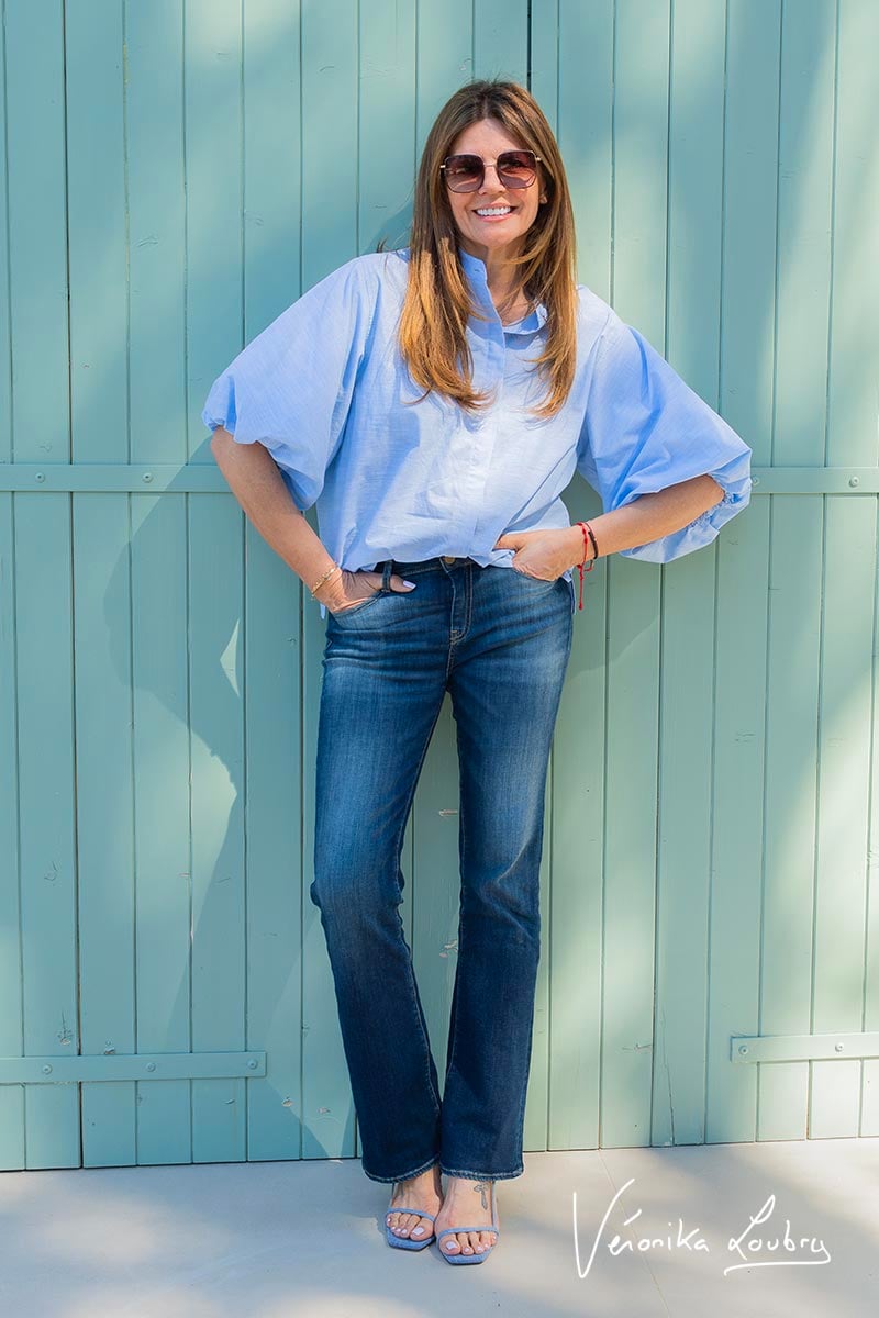 Sophie power bootcut by Véronika Loubry jeans bleu N°2