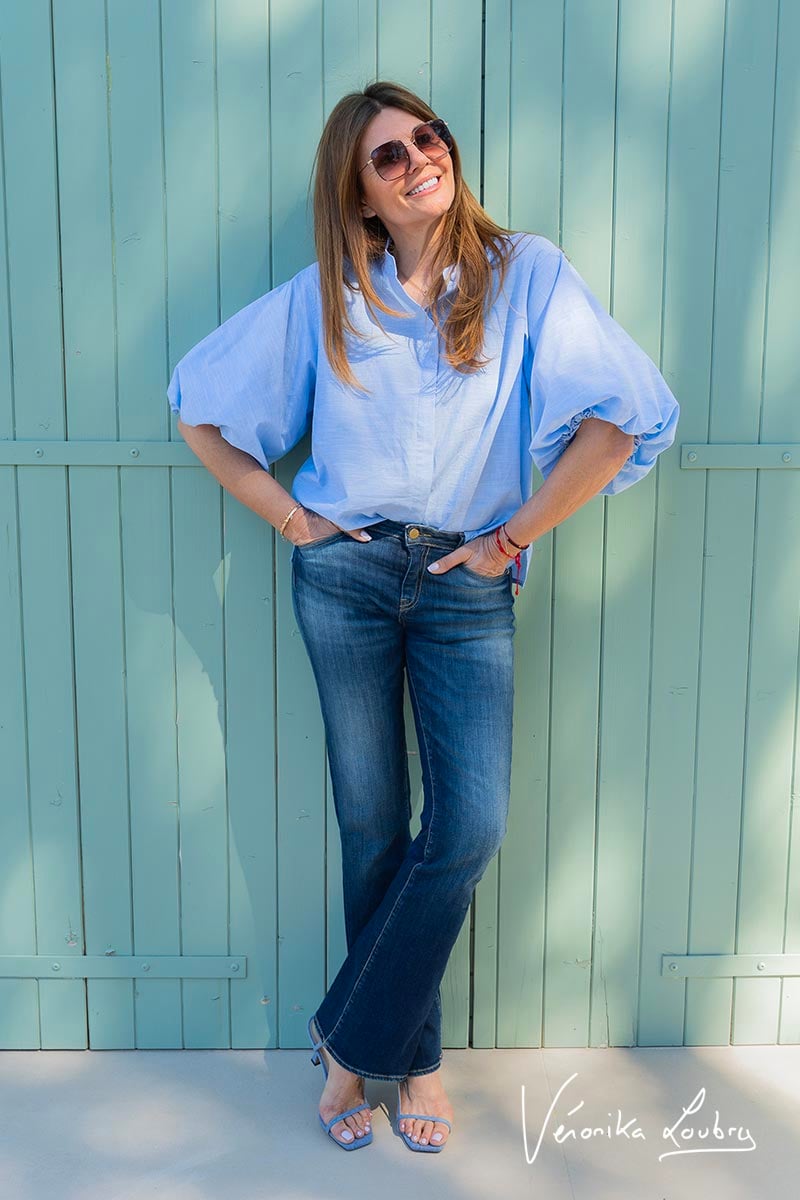 Sophie power bootcut by Véronika Loubry jeans bleu N°2