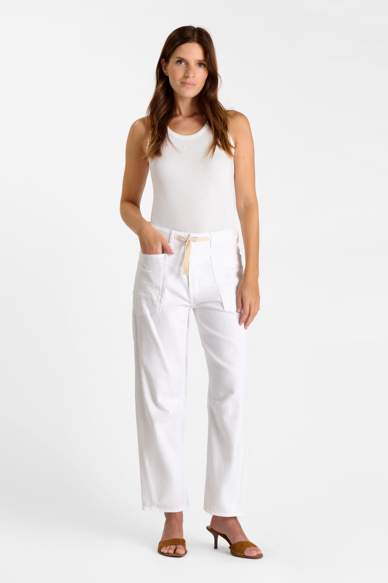 Jeans balloon Madie blanc