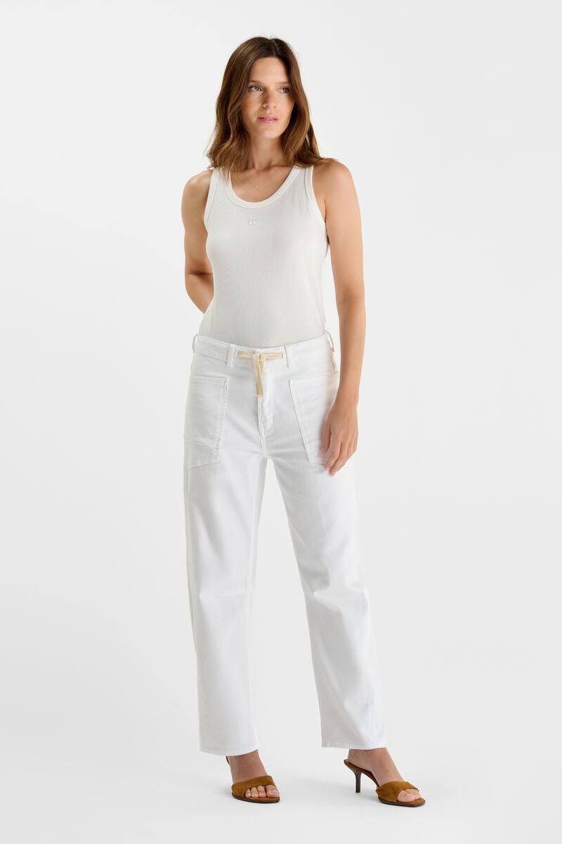 Jeans balloon Madie blanc