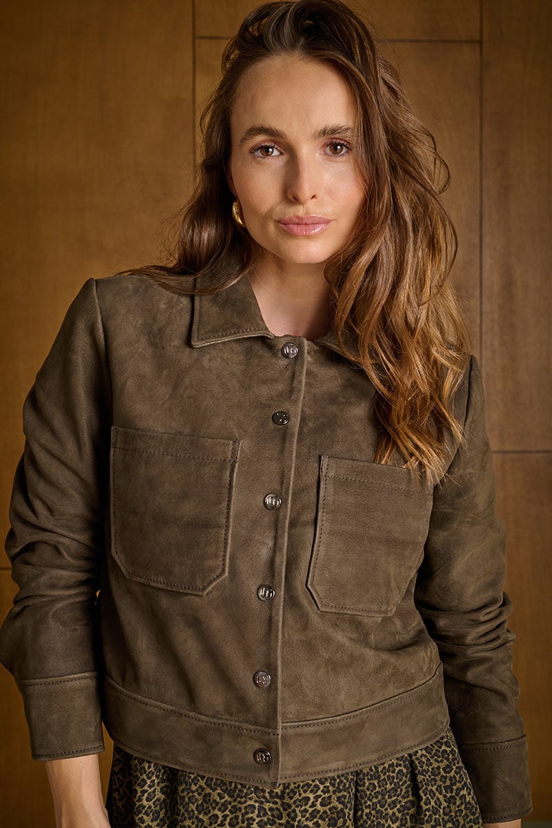 Veste en cuir Aela