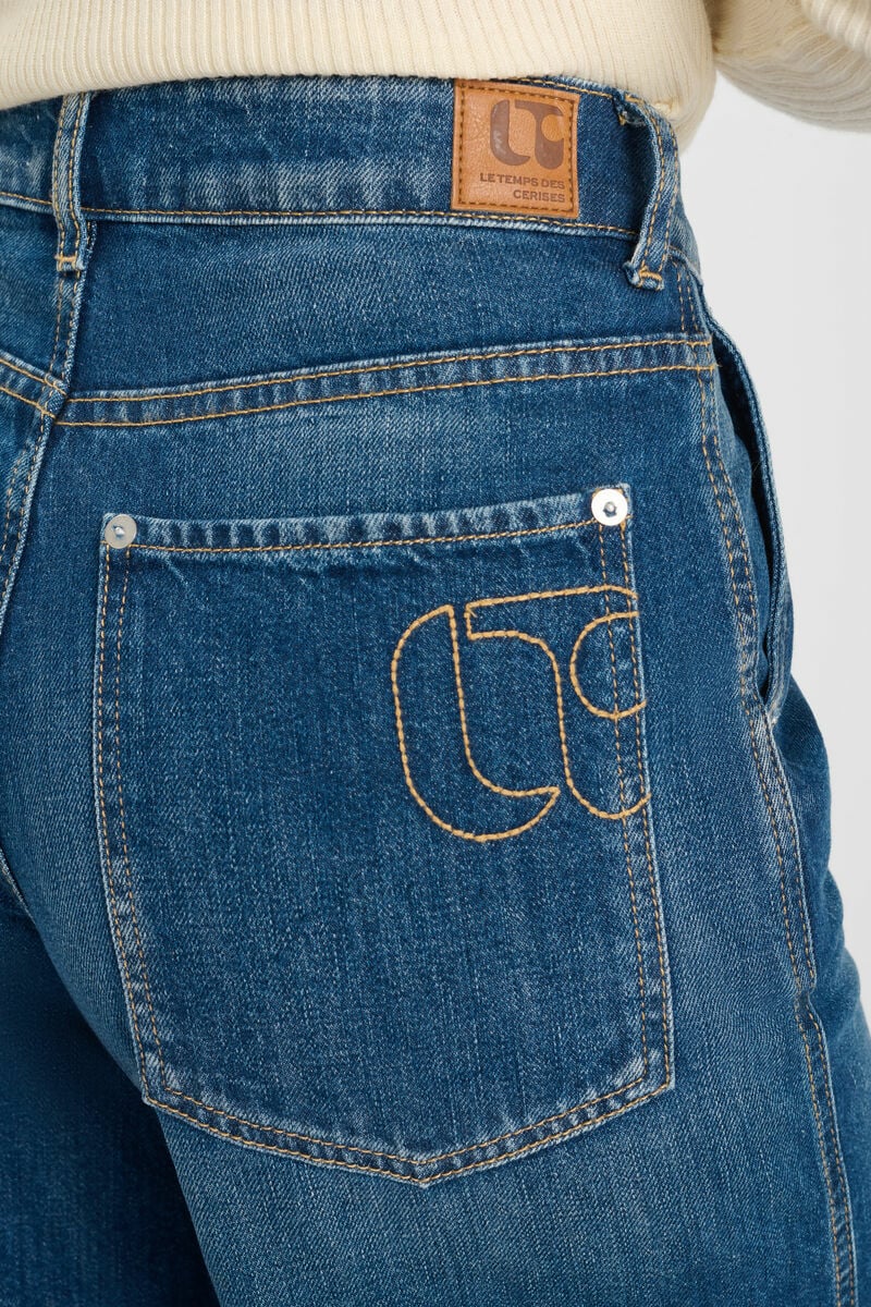 Jeans wide leg Dorla bleu foncé
