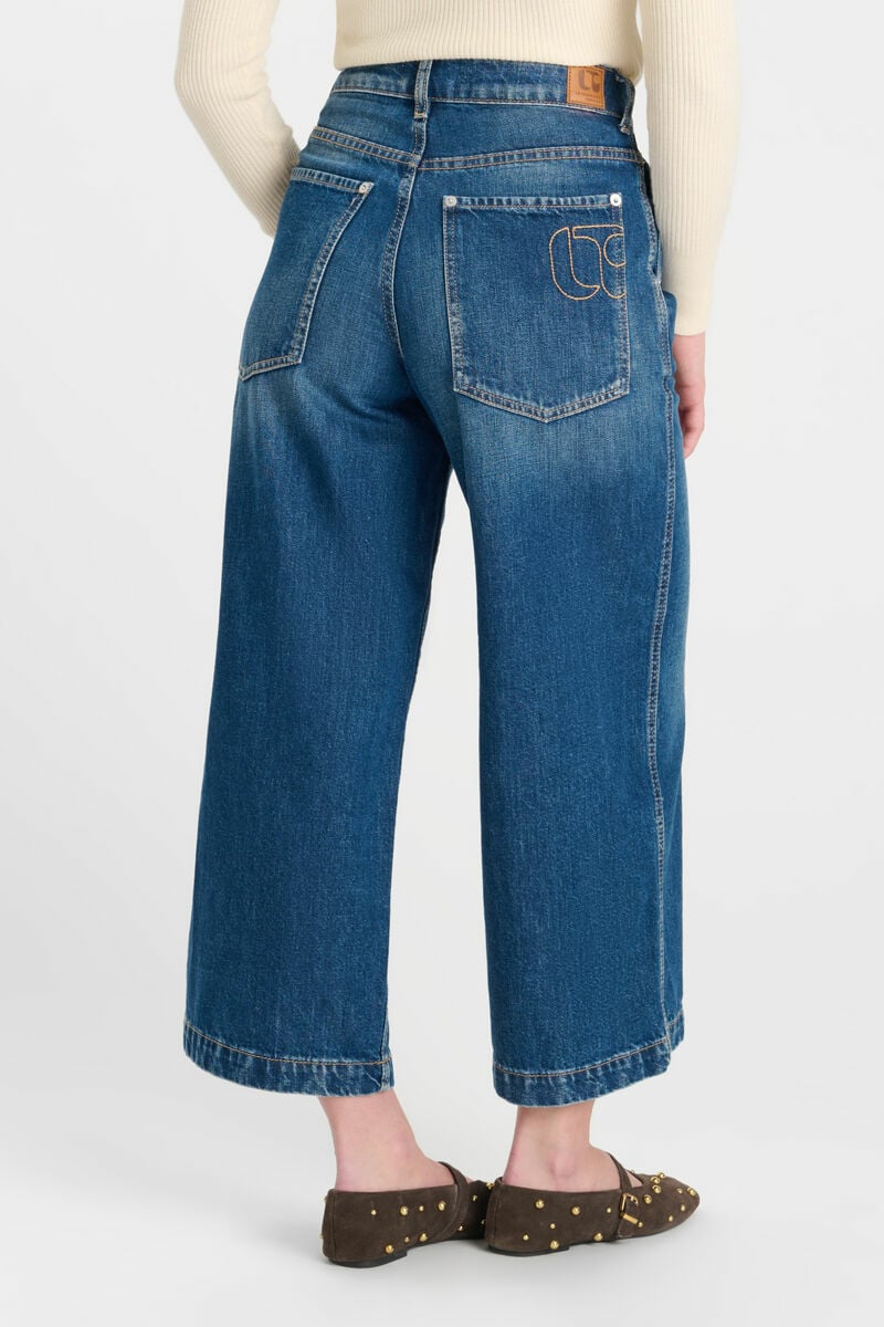 Jeans wide leg Dorla bleu foncé