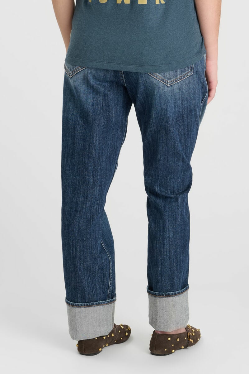 Jeans girlfriend Jama bleu foncé