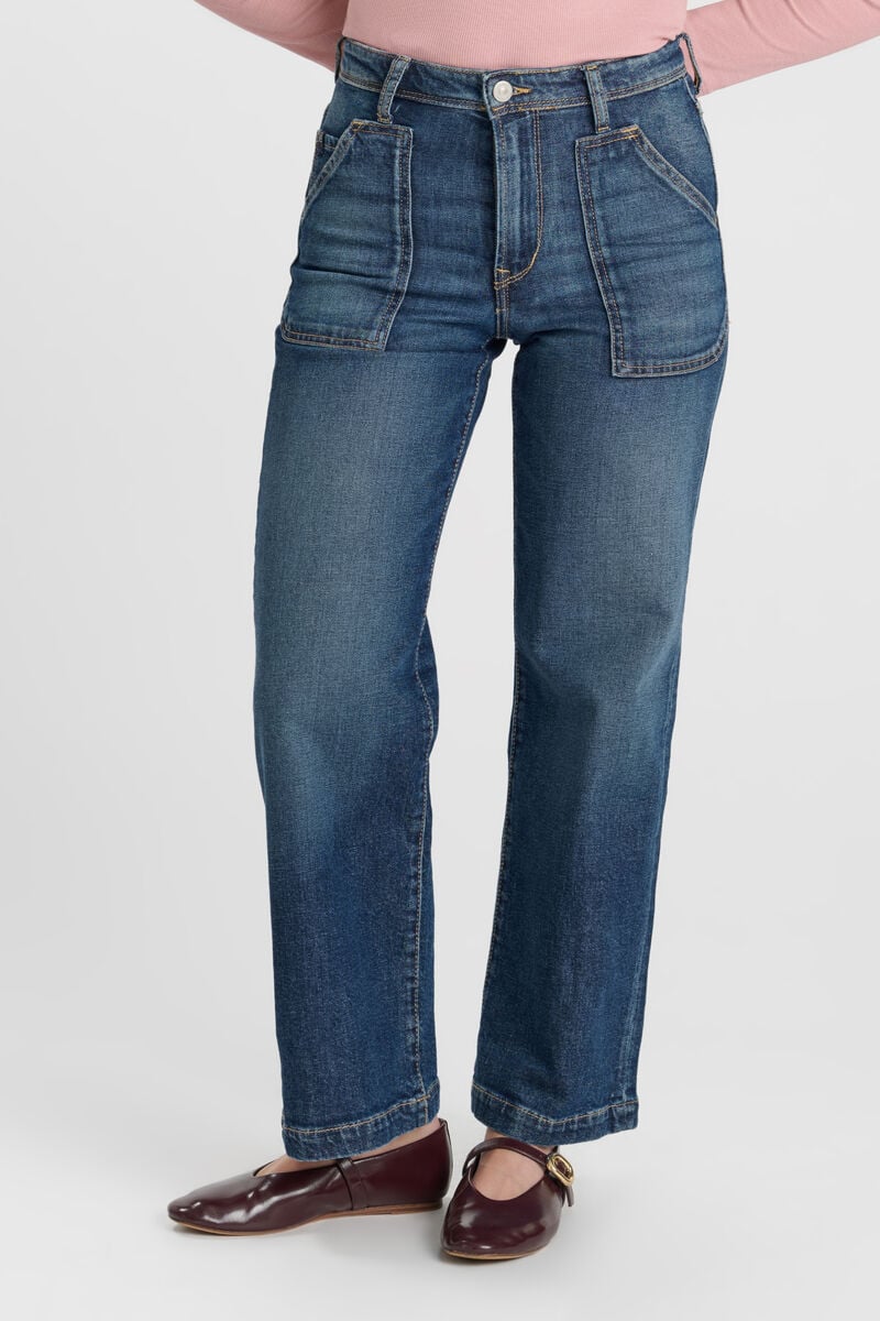 Jeans regular loose Magda bleu foncé