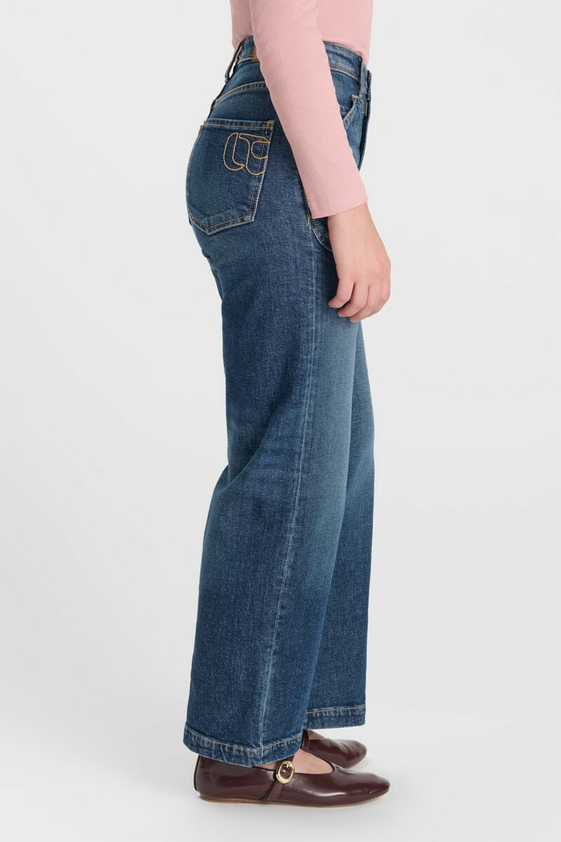 Jeans regular loose Magda bleu foncé