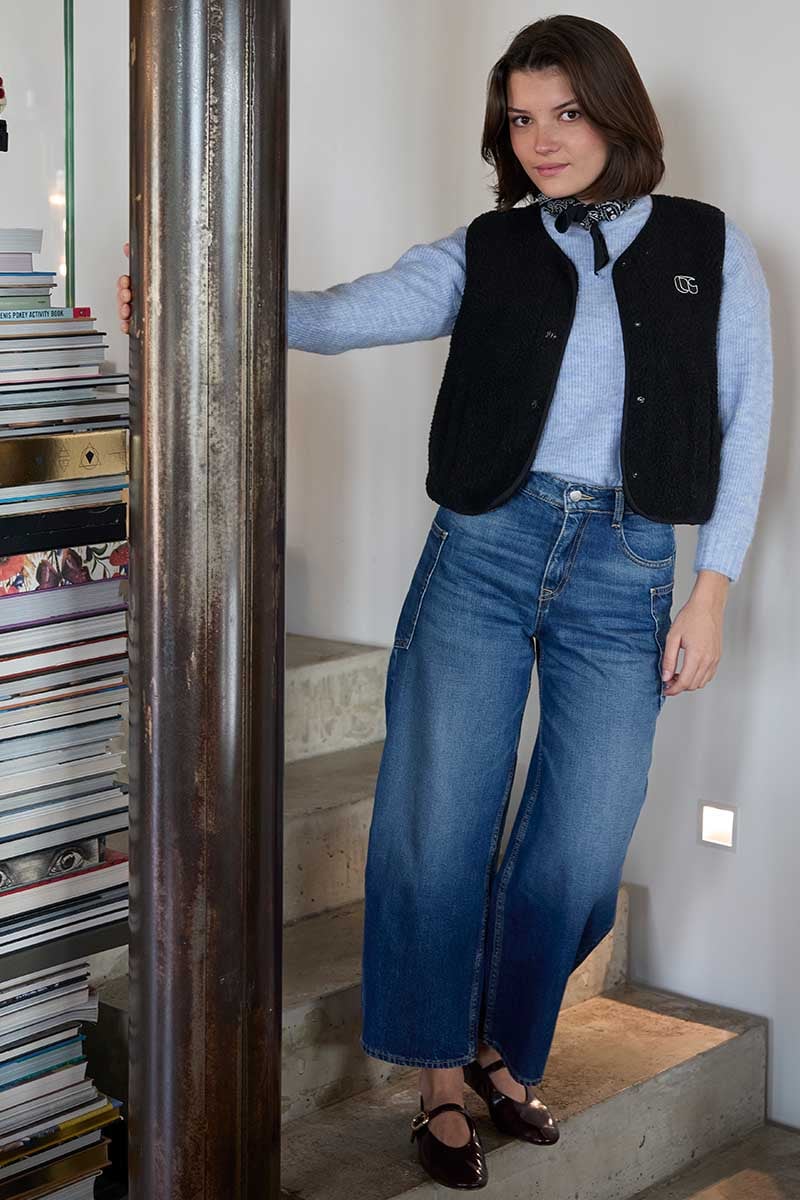 Jeans balloon Nala bleu moyen