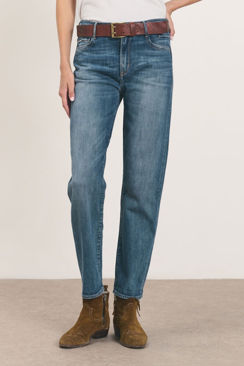 Jeans 400/18 mom bleu medium