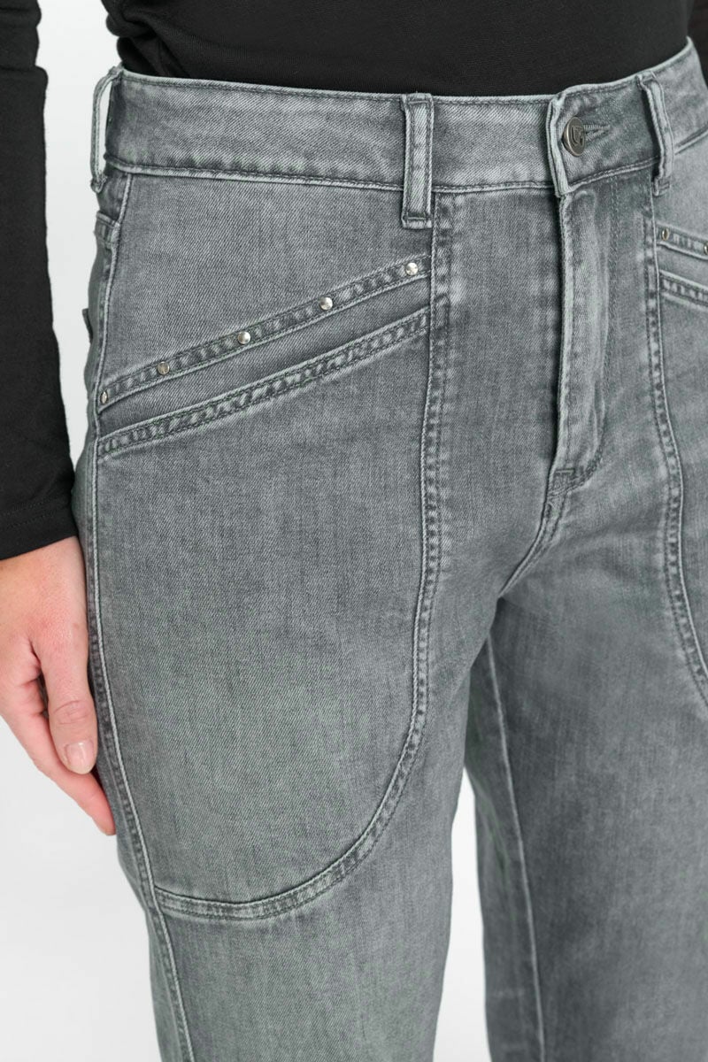 Jeans 400/60 girlfriend Igna gris N°2