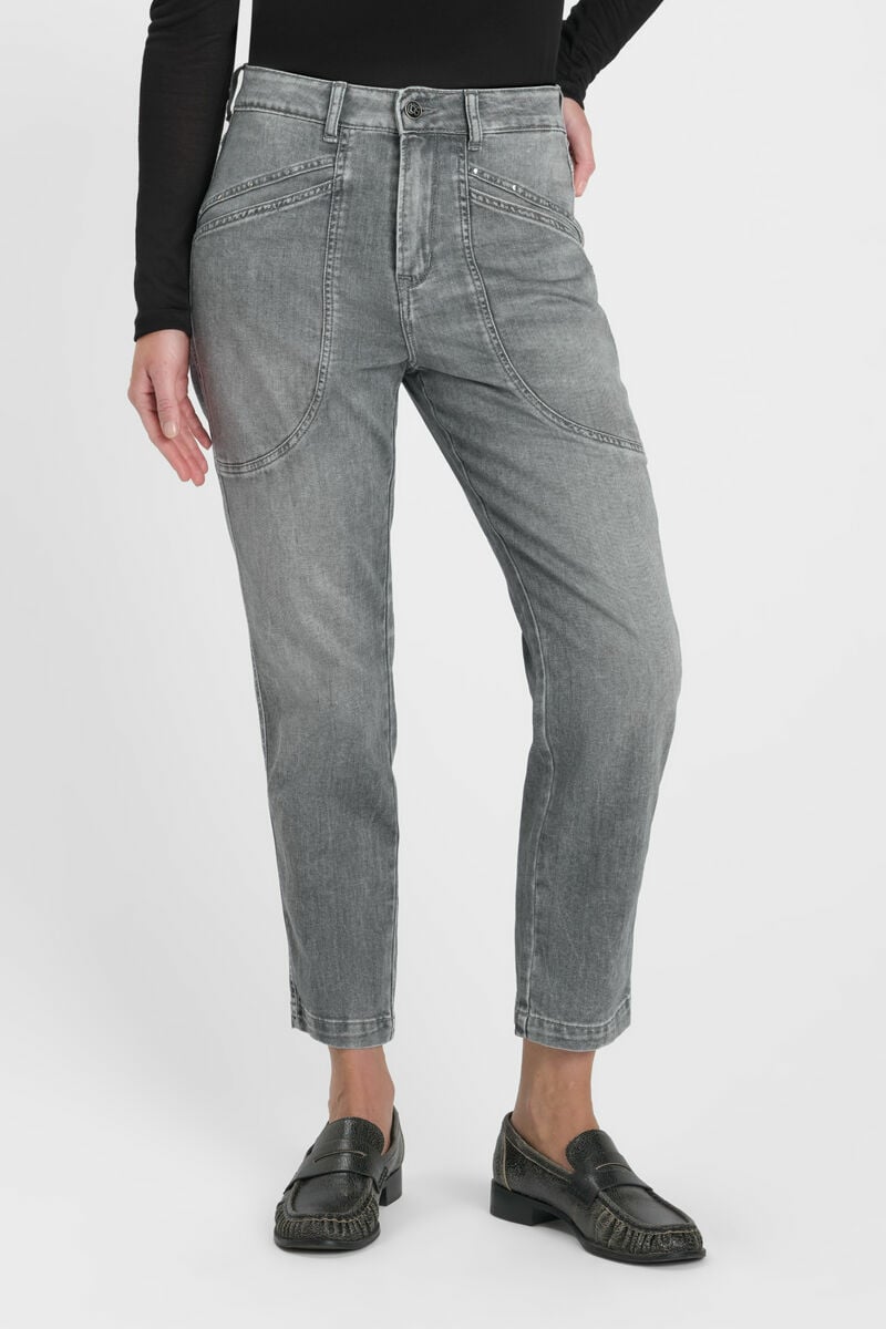 Jeans 400/60 girlfriend Igna gris N°2