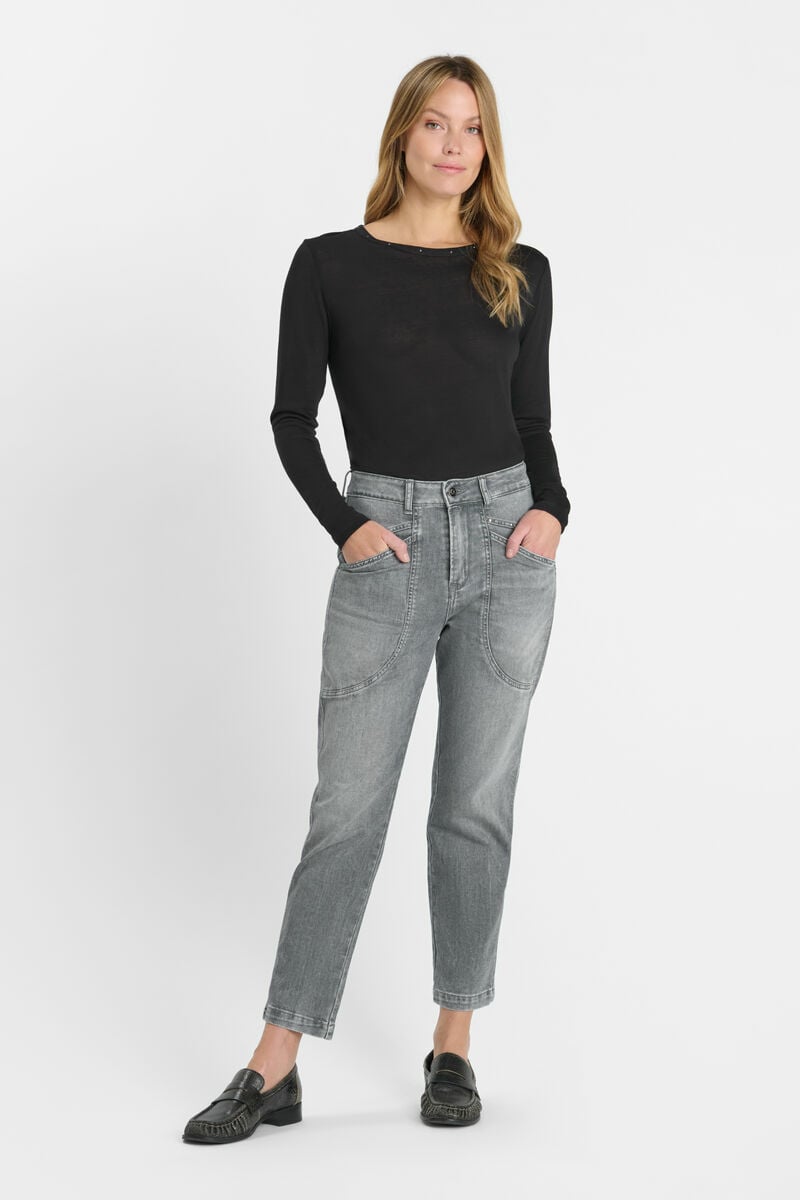 Jeans 400/60 girlfriend Igna gris N°2