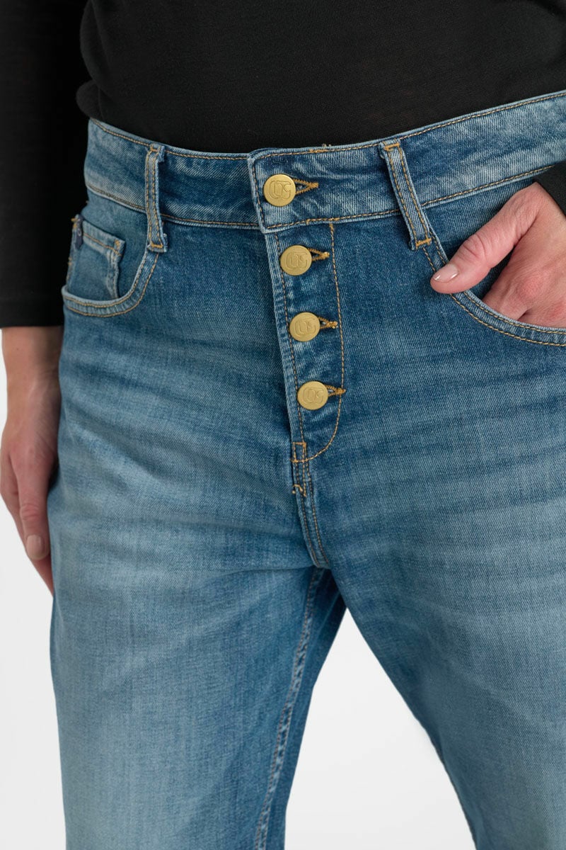 Jeans 400/60 girlfriend Jessay bleu N°3
