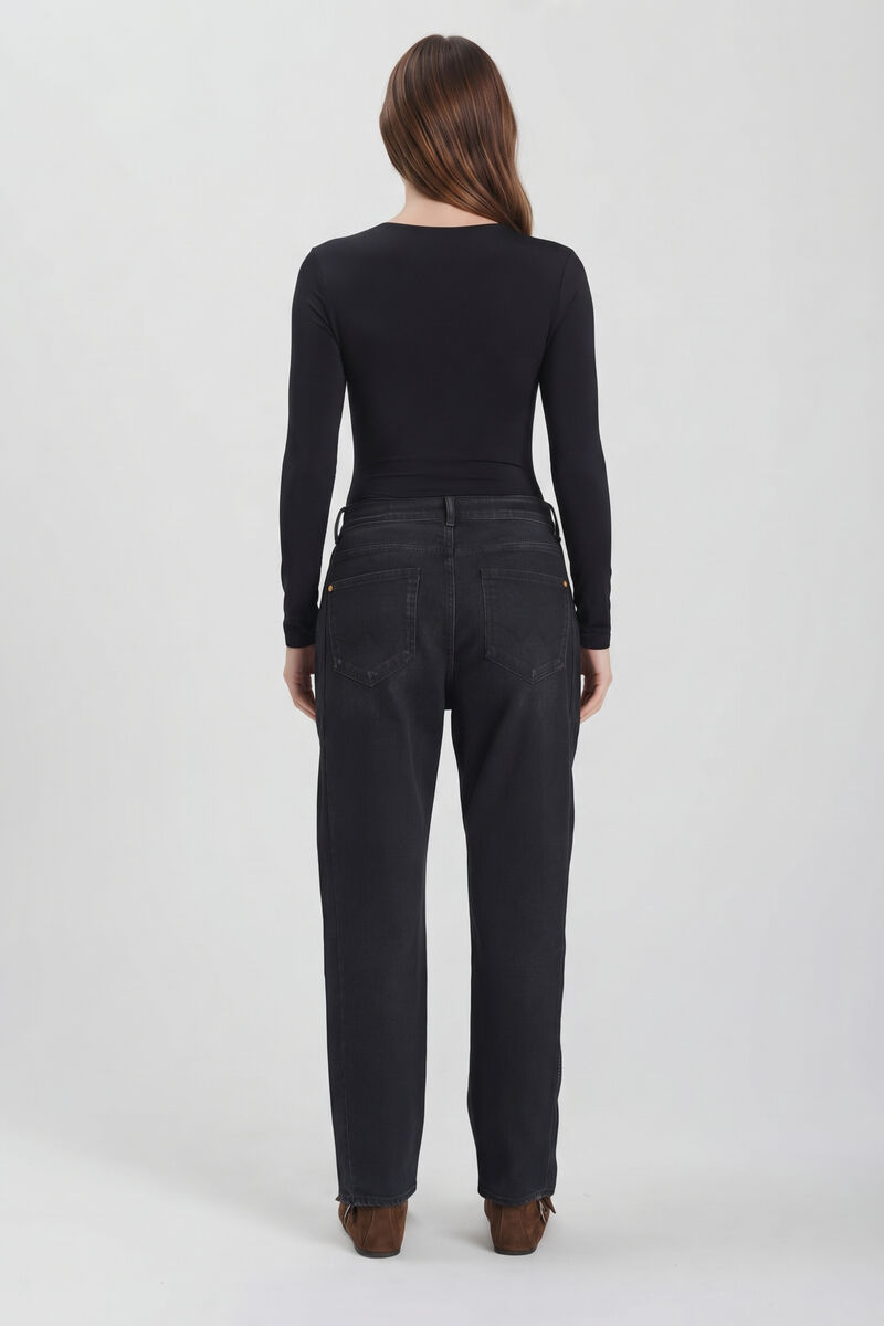 Jeans 400/60 girlfriend Pump noir foncé