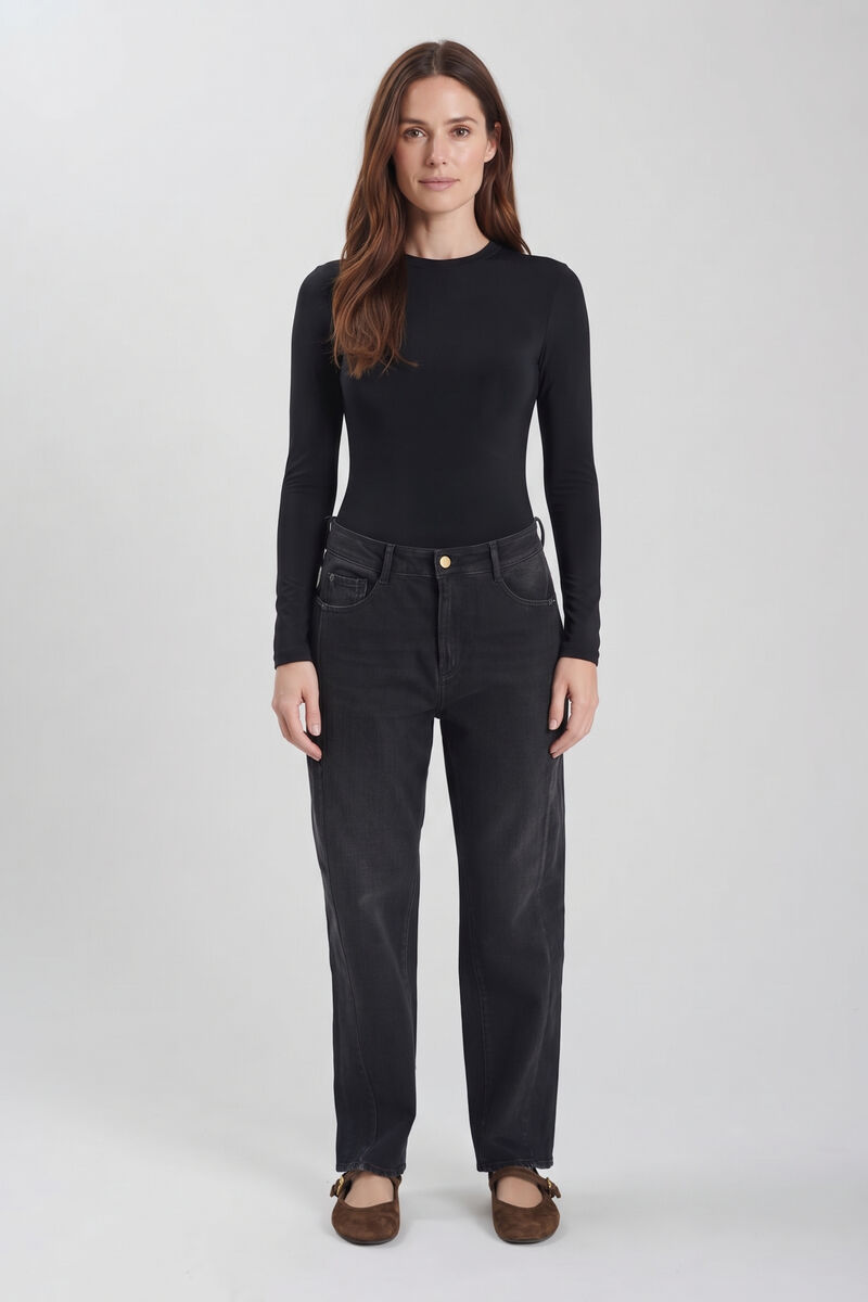 Jeans 400/60 girlfriend Pump noir foncé