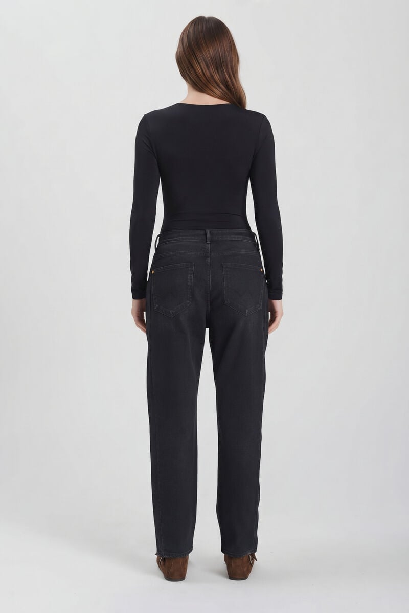 Jeans 400/60 girlfriend Pump noir foncé