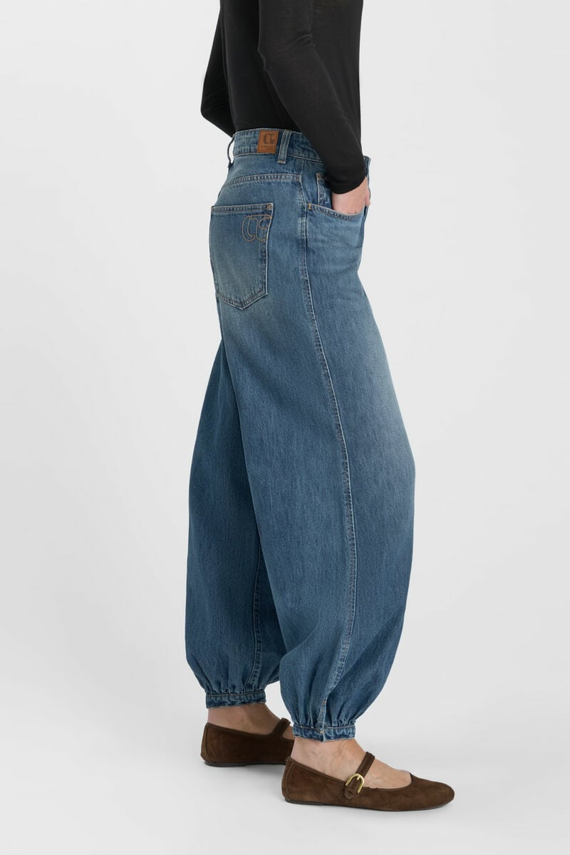 Jeans balloon Baloun bleu moyen