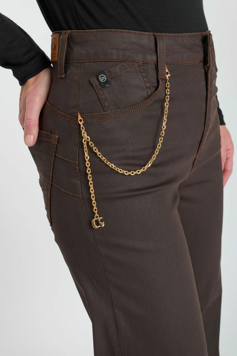 Jeans pulp wide leg Clea marron