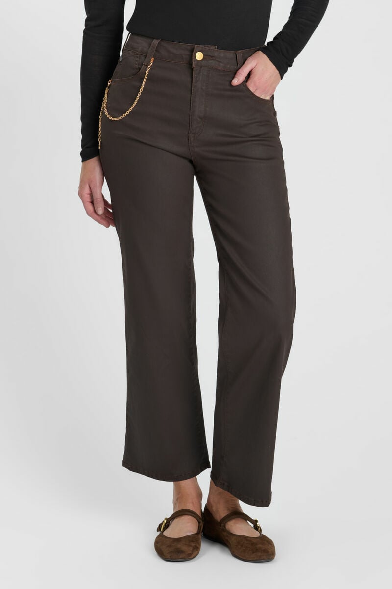 Jeans pulp wide leg Clea marron
