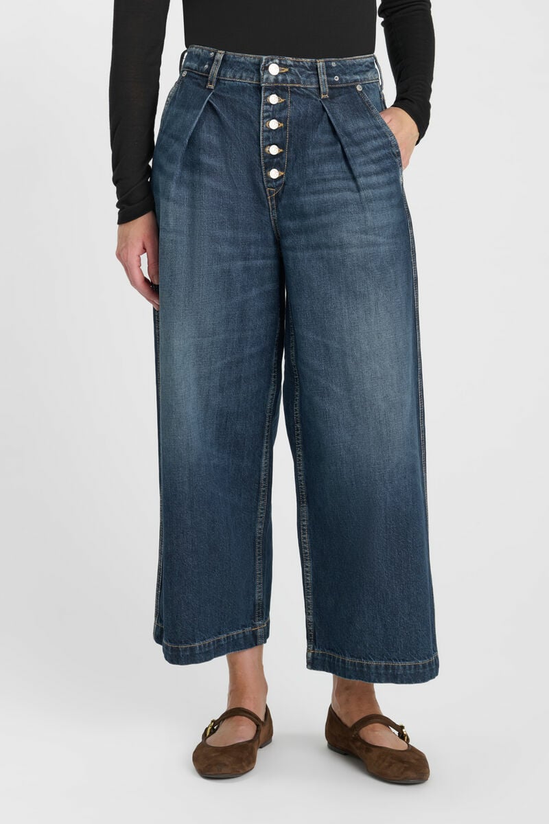 Jeans wide leg Donna bleu N°2
