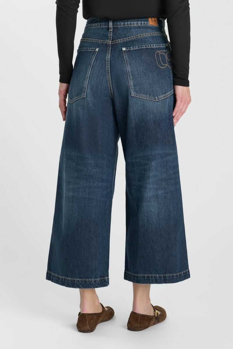 Jeans wide leg Donna bleu N°2