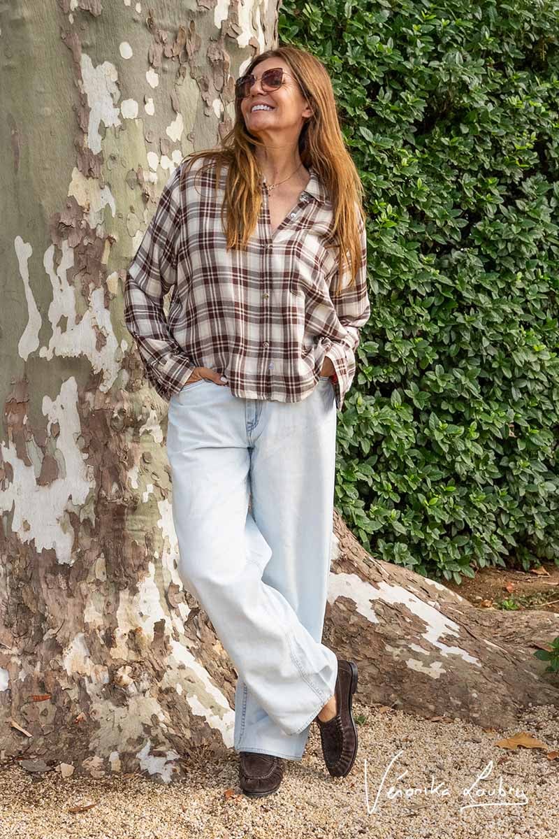 Jeans relaxed Gégé bleu clair by Véronika Loubry