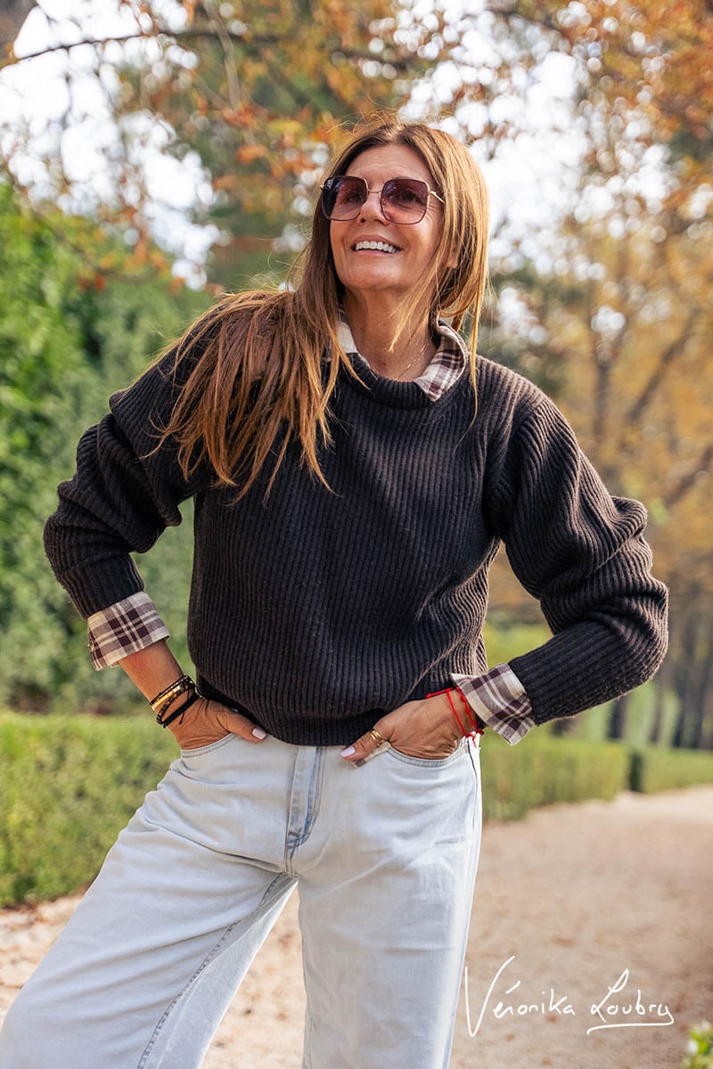 Jeans relaxed Gégé bleu clair by Véronika Loubry