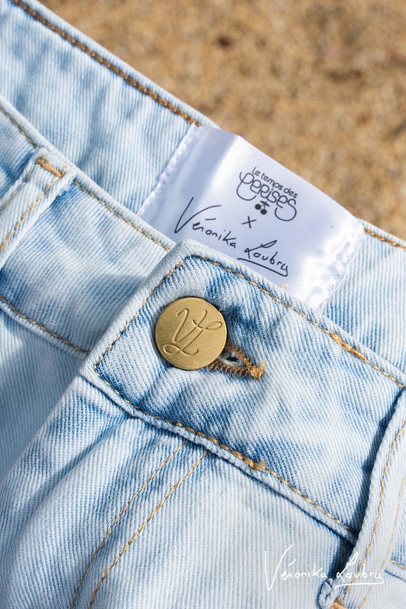 Jeans relaxed Gégé bleu clair by Véronika Loubry