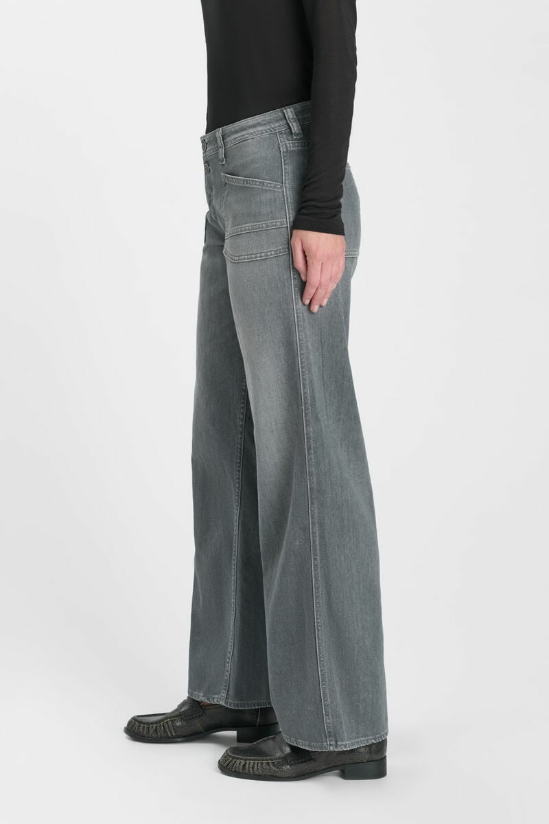 Jeans wide leg Lauryn gris N°3