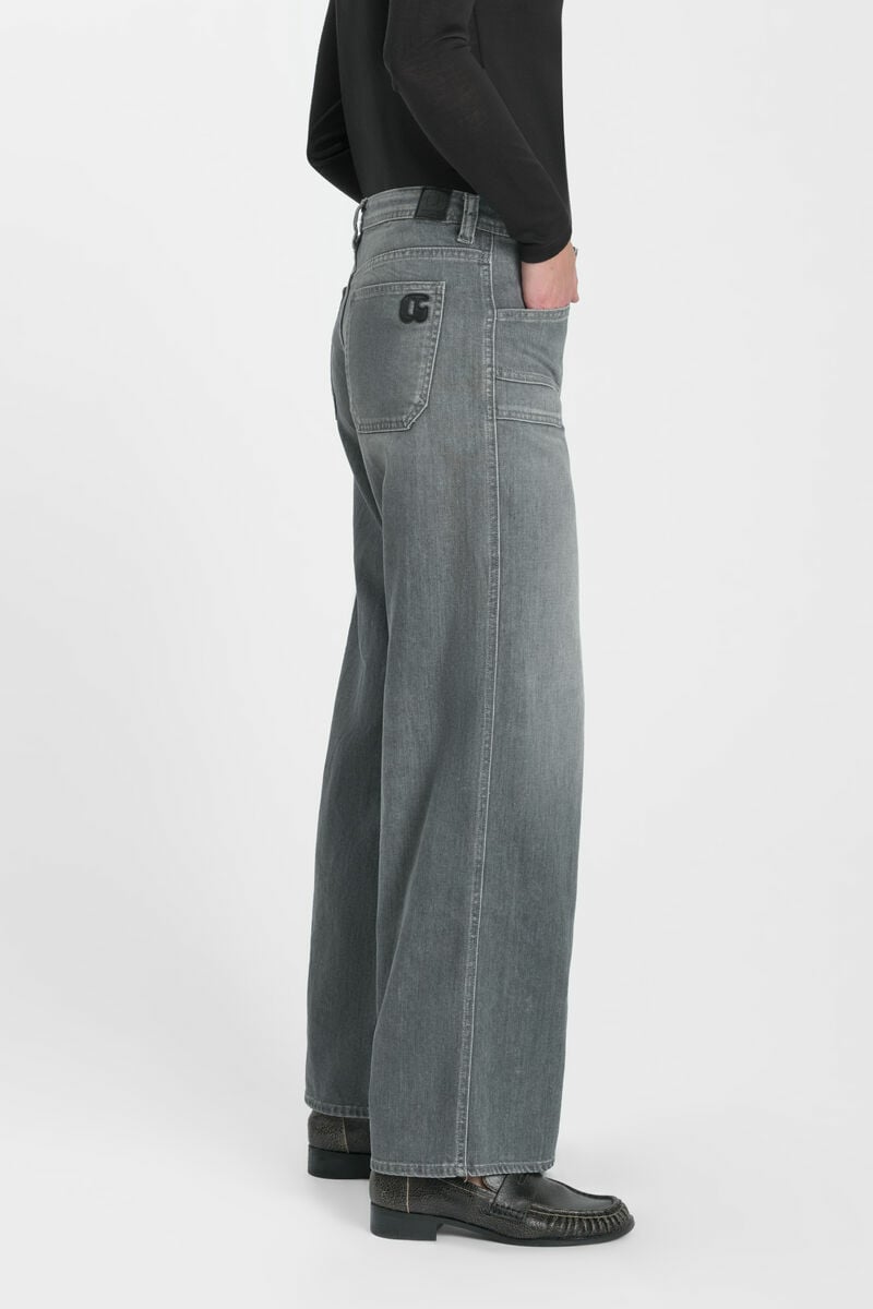 Jeans wide leg Lauryn gris N°3