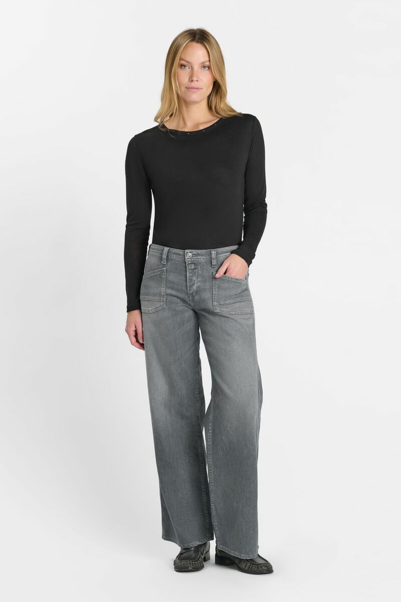 Jeans wide leg Lauryn gris N°3
