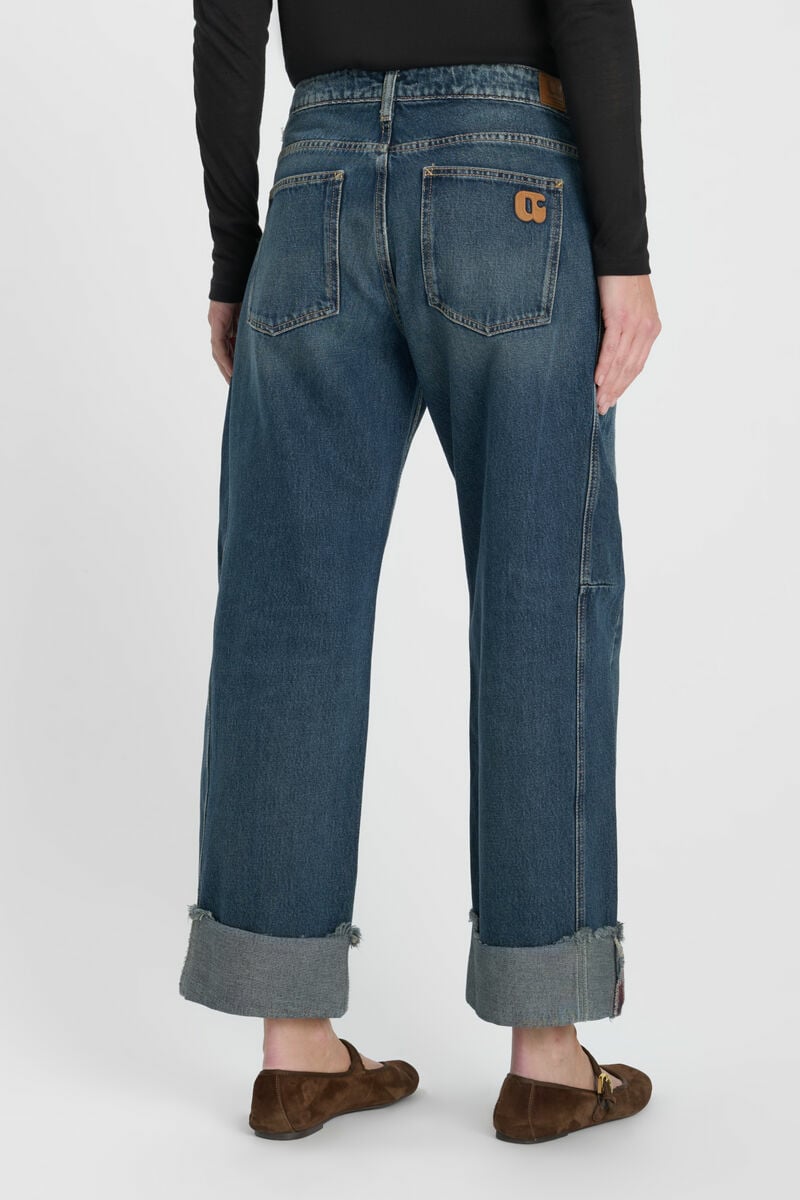 Jeans regular loose Leal bleu foncé