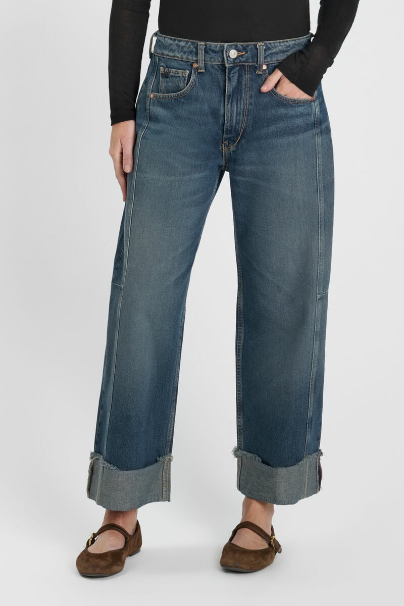 Jeans regular loose Leal bleu foncé