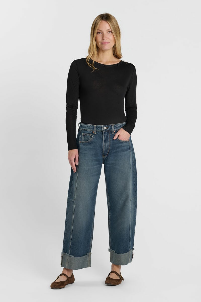 Jeans regular loose Leal bleu foncé