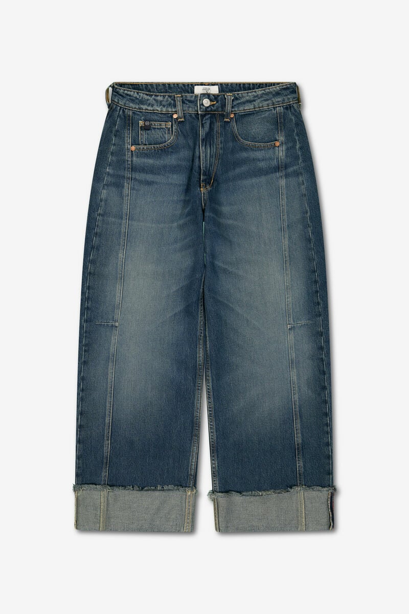 Jeans regular loose Leal bleu foncé
