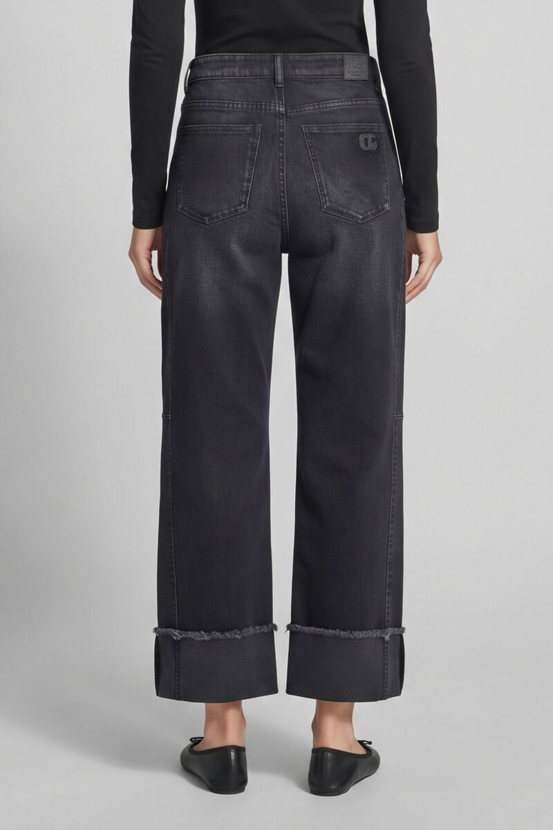 Jeans barrel Leal noir foncé