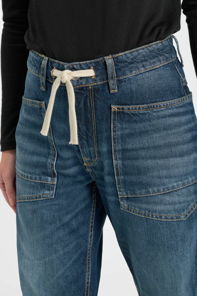 Jeans balloon Madie bleu N°1
