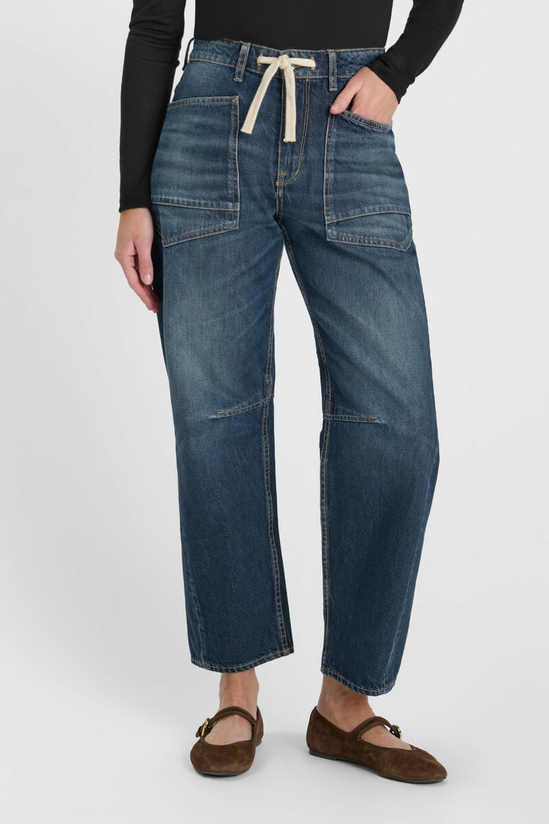 Jeans balloon Madie bleu N°1