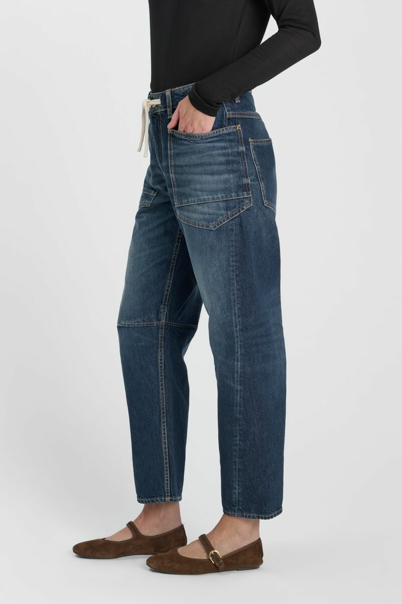 Jeans balloon Madie bleu N°1