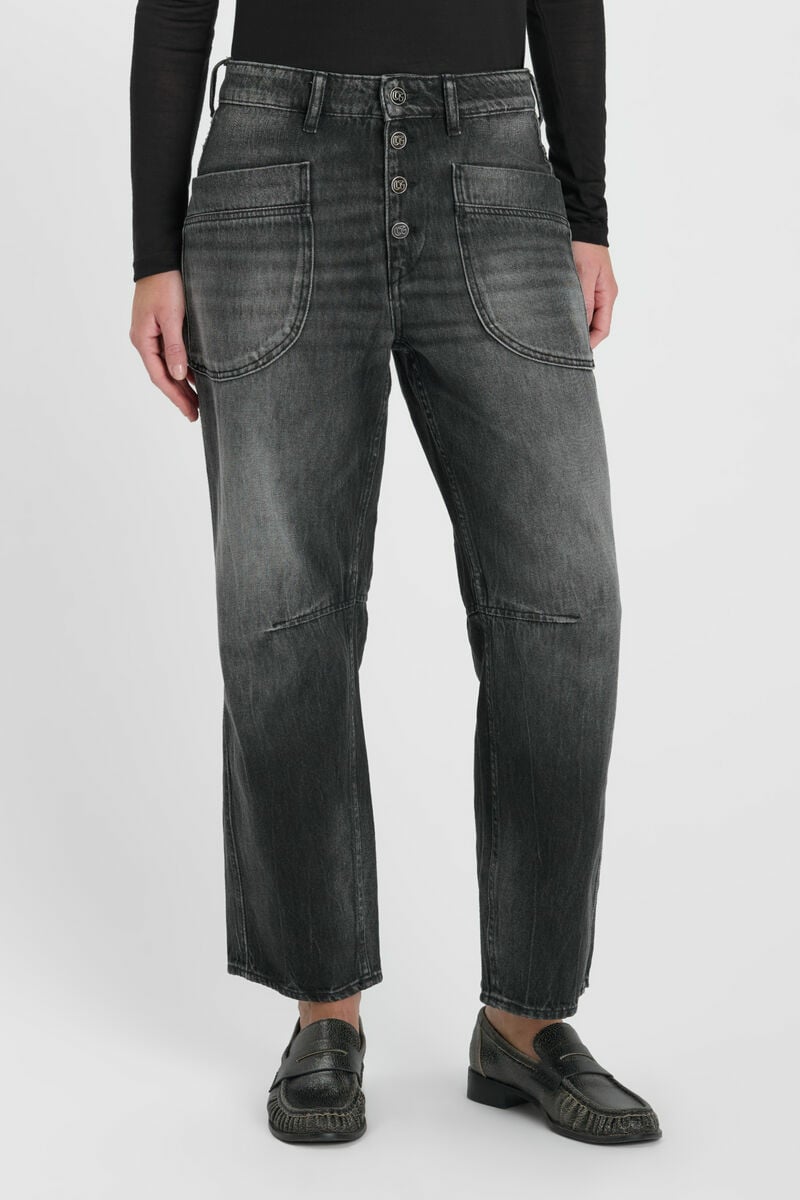 Jeans balloon Madie club noir N°1