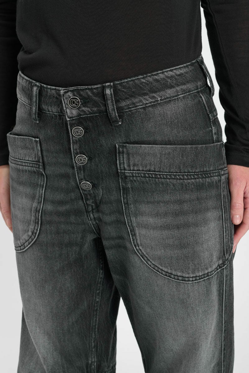 Jeans balloon Madie club noir N°1